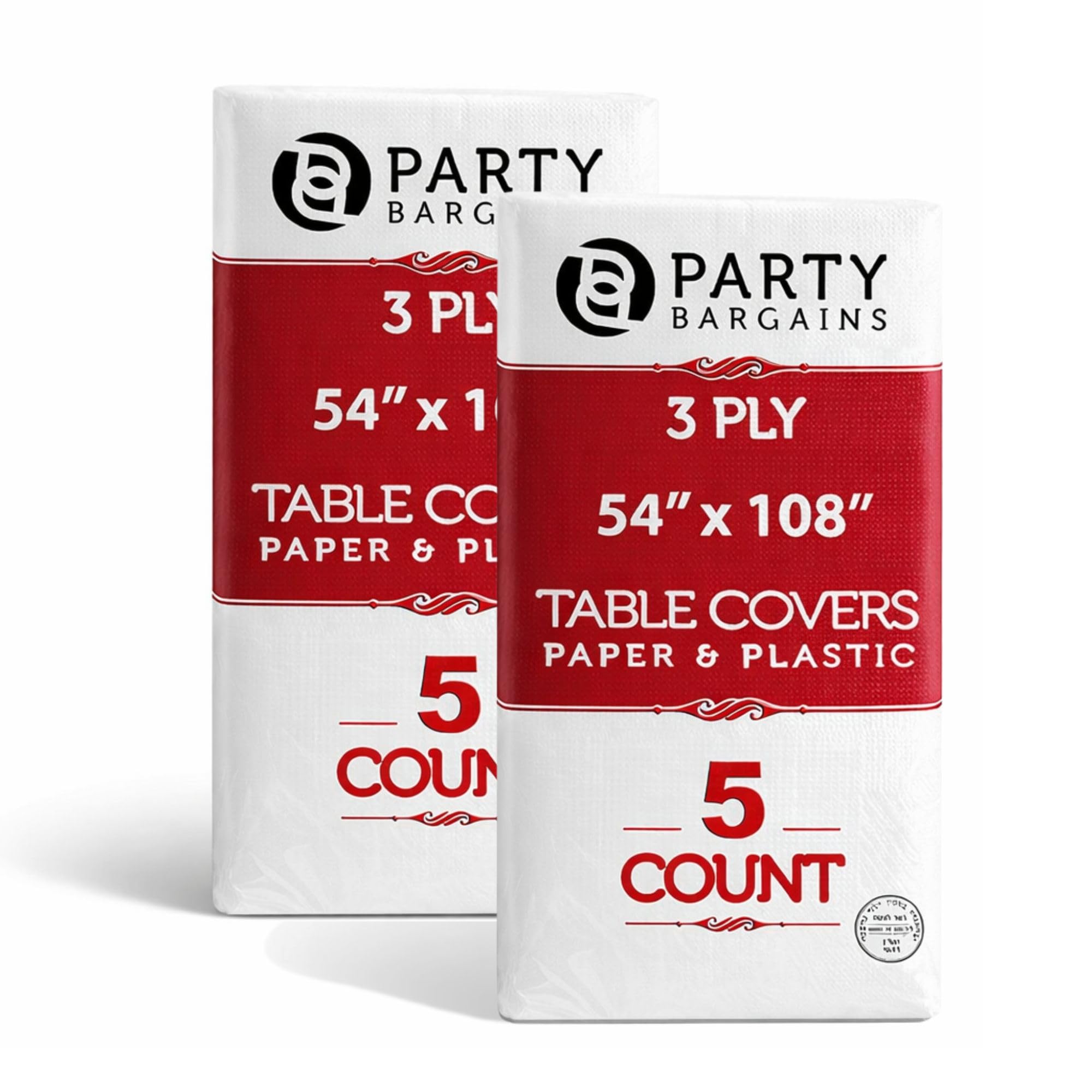 Buffet and catering stations protected by PARTY BARGAINS table covers.