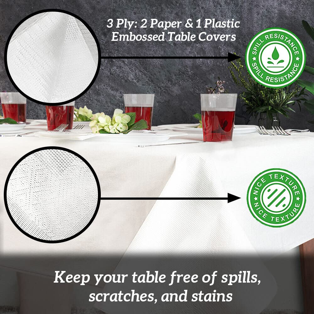 PARTY BARGAINS fits standard 6-8 ft rectangle tables.