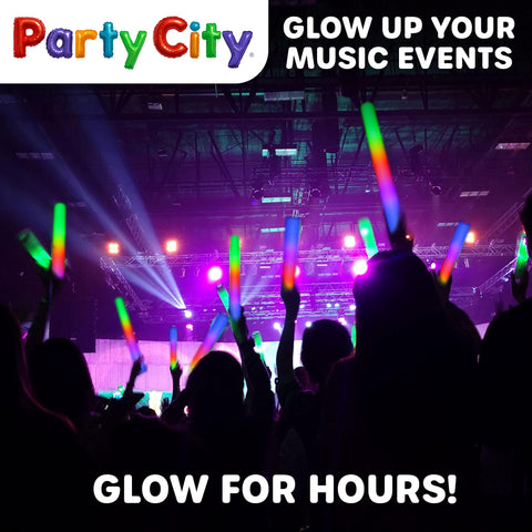 Party City glow sticks with simple activation for quick setup and fun.