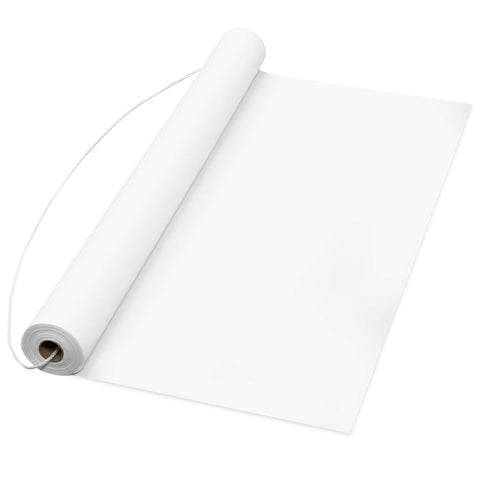 Party Essentials white aisle runner, 50 ft, ideal for bright ceremony backdrops and long aisles.