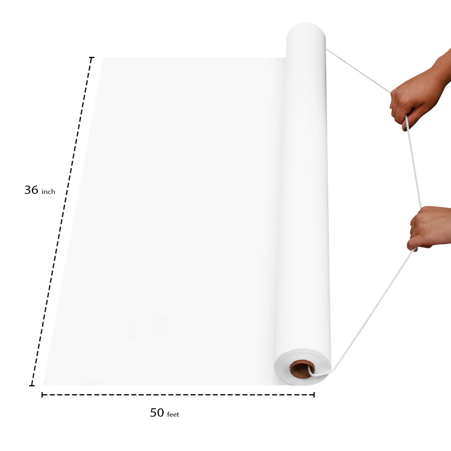Party Essentials heavy-weight plastic runner suitable for indoor and outdoor venues.