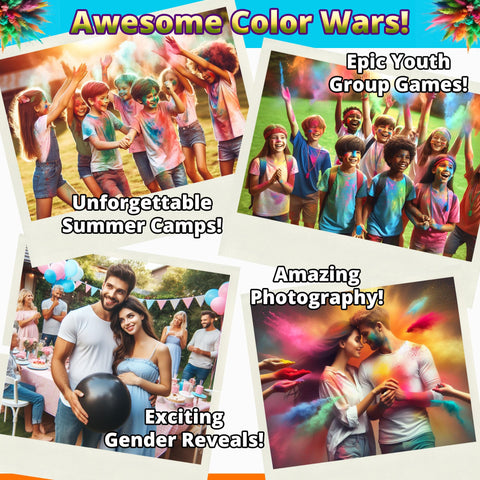 PARTY GOAT green color powder 3lb bag perfect for color runs and playful activities