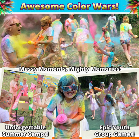 PARTY GOAT controlled spray burst highlights precise color blasts
