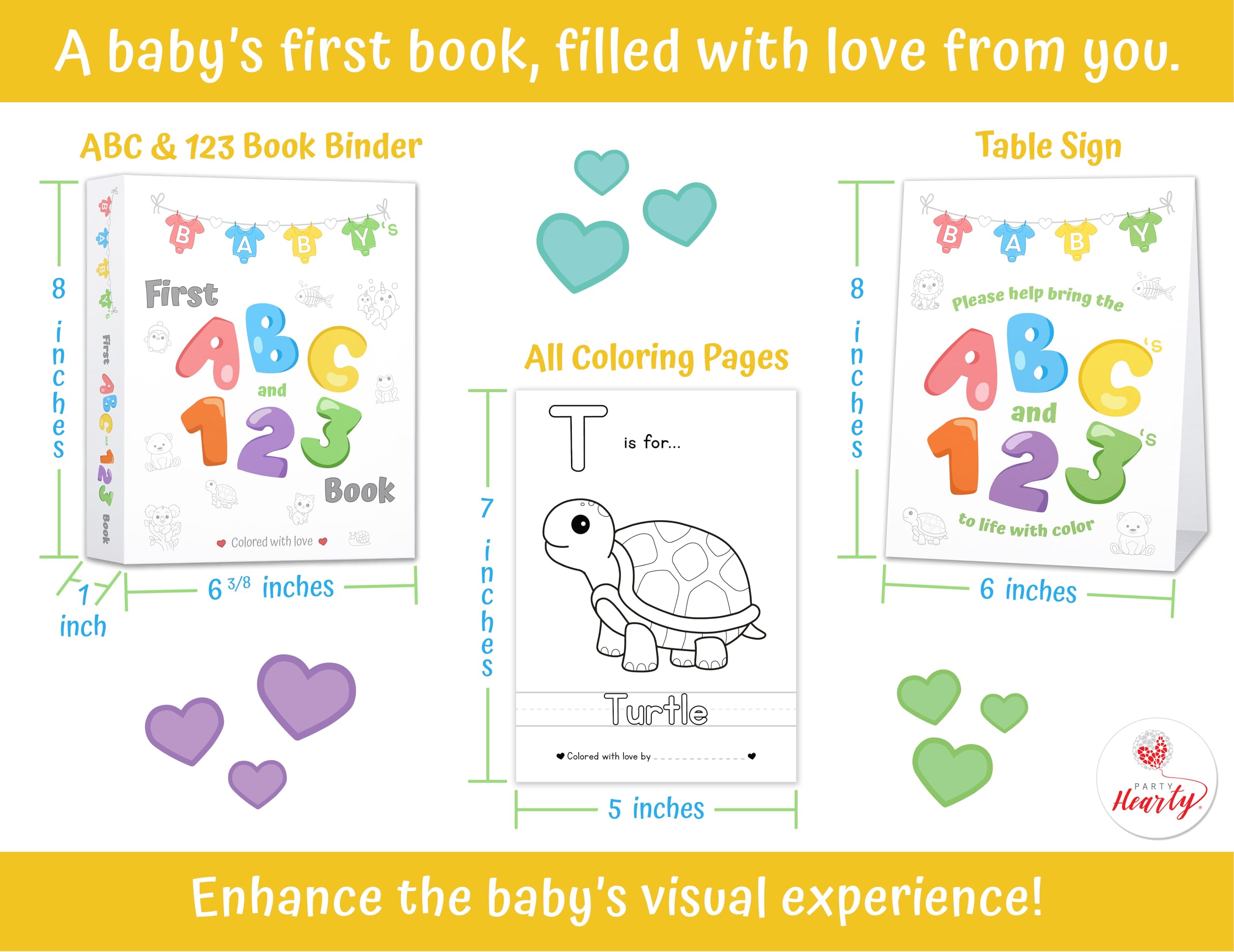 Party Hearty 26 abc animal pages for playful alphabet art.