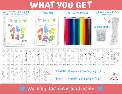 Party Hearty abc coloring pages invite color and messages.