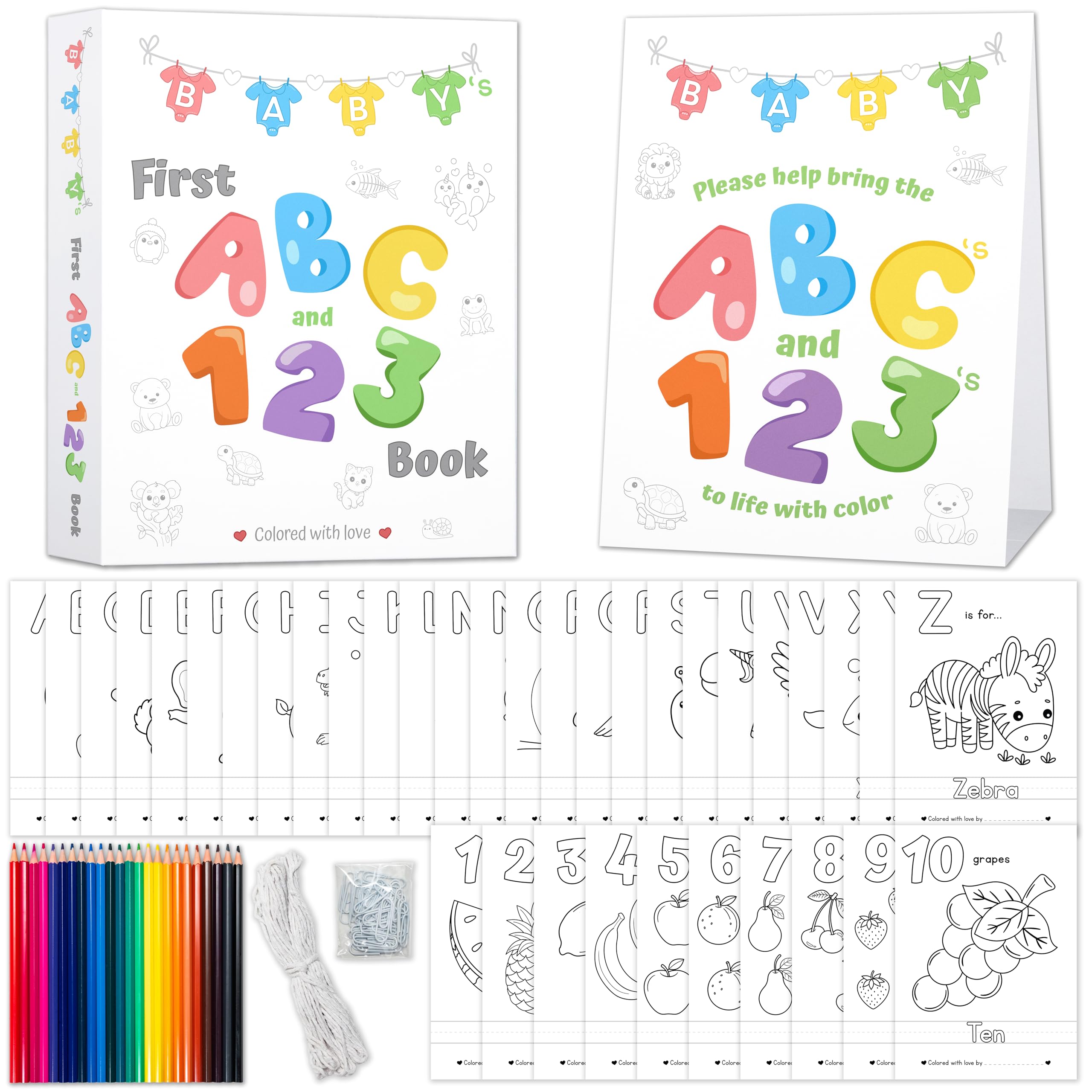 Party Hearty Babys First ABC 123 Book cover to start a treasured keepsake.