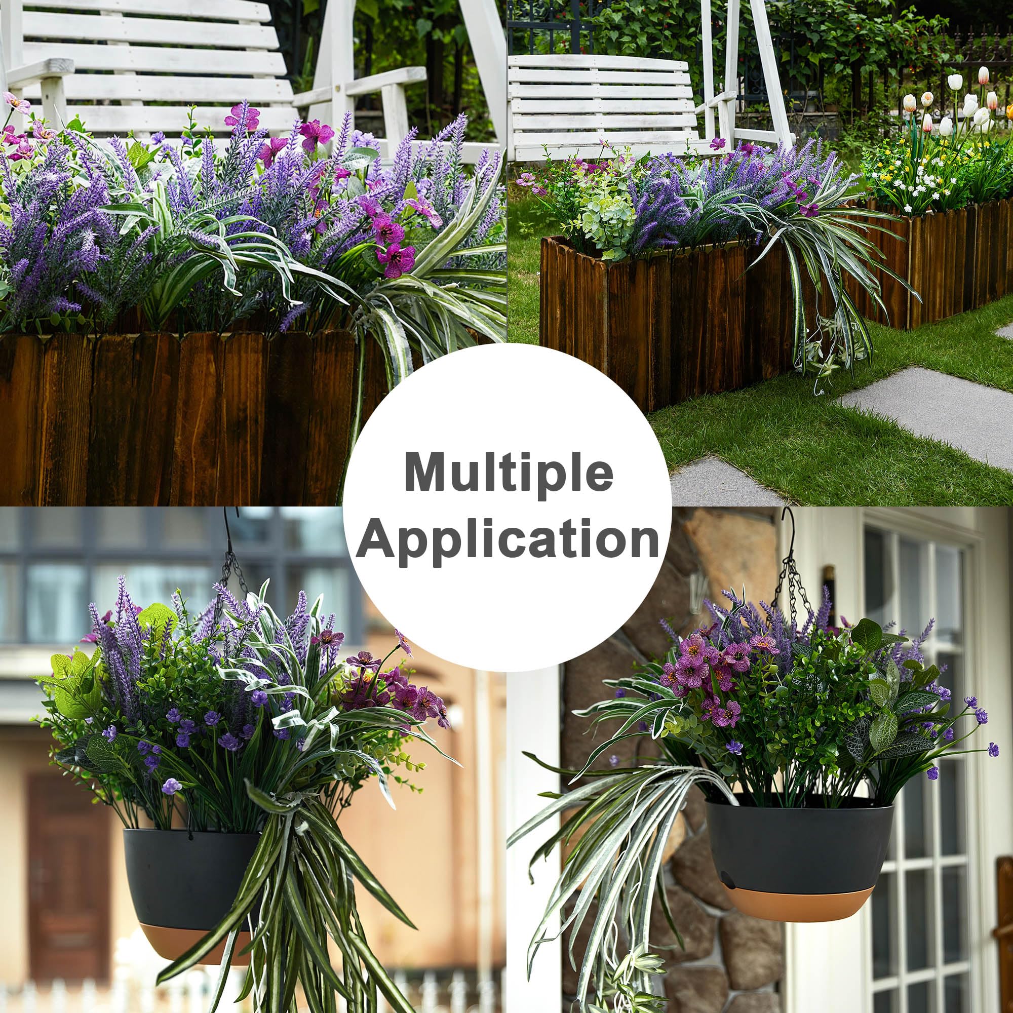 Party Joy sunlit garden decor with realistic faux greenery