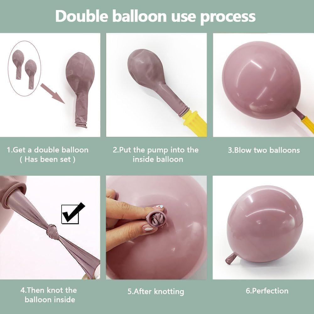 Partycus balloon-strip-tape enables quick shaping into a flawless double-stuffed garland.