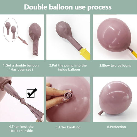 Partycus balloon-strip-tape enables quick shaping into a flawless double-stuffed garland.
