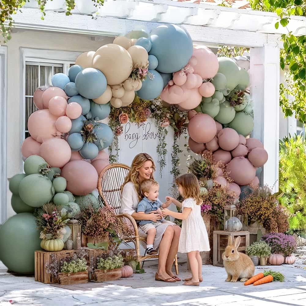 Partycus balloon arch hanging idea ideal for doorways, tables, or photo backdrops.