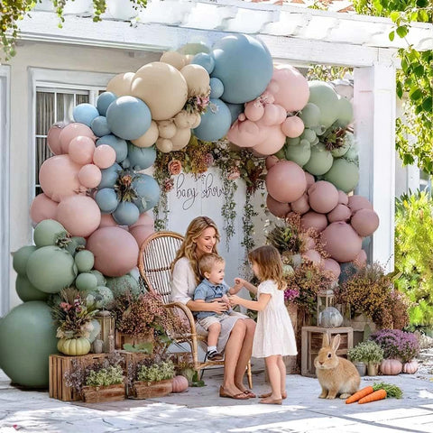 Partycus balloon arch hanging idea ideal for doorways, tables, or photo backdrops.