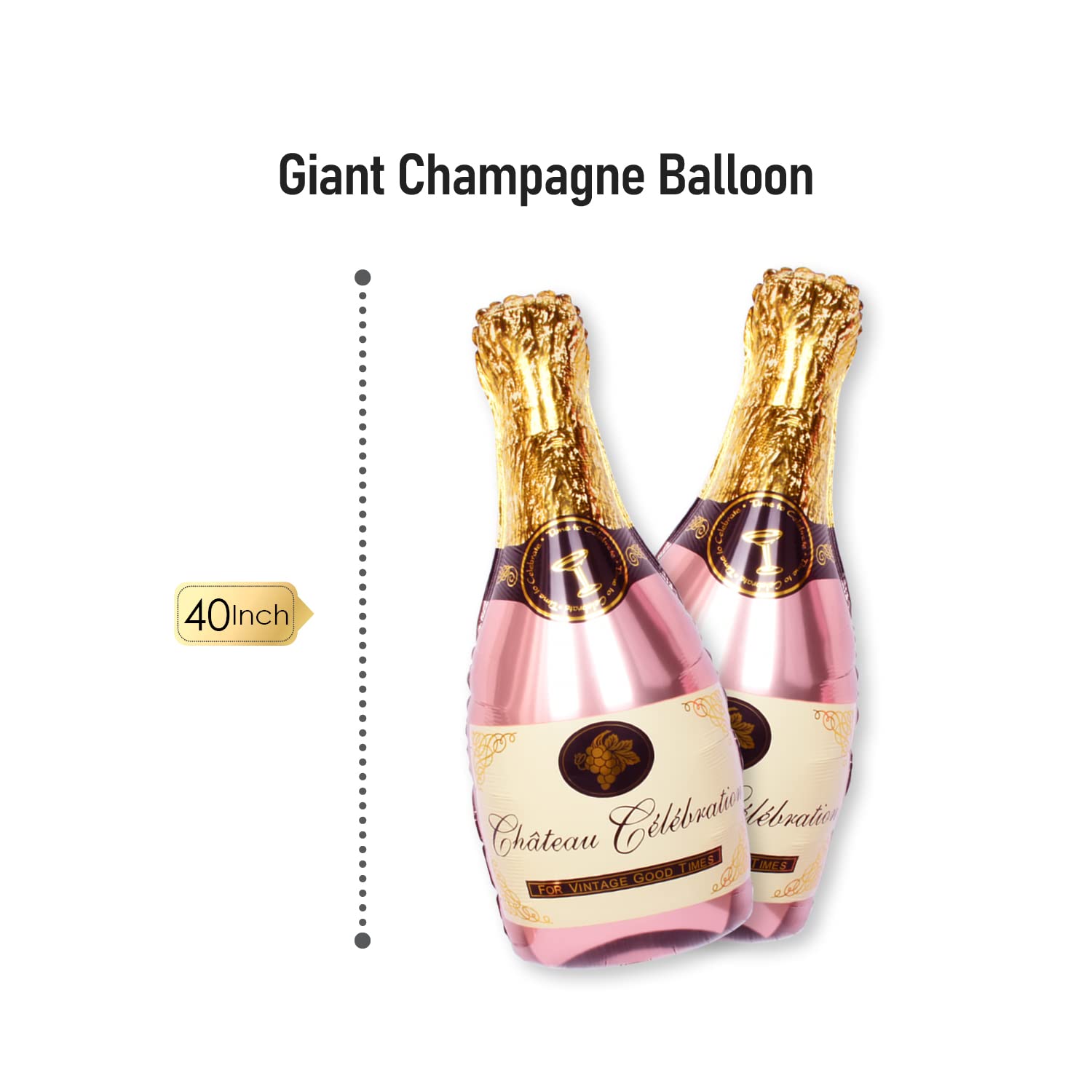PartyForever rose gold heart balloons add romantic sparkle