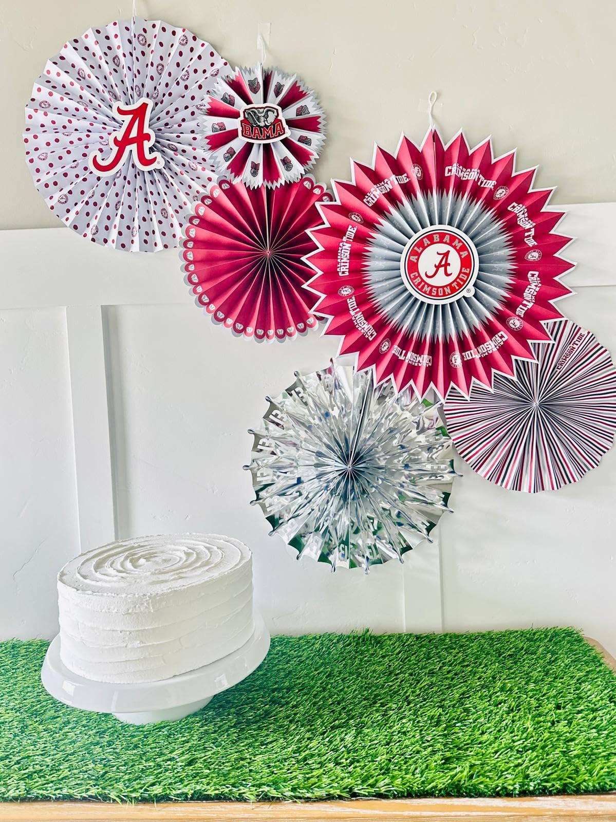 PartyKandy Alabama Crimson Tide backdrop set for coordinated decor