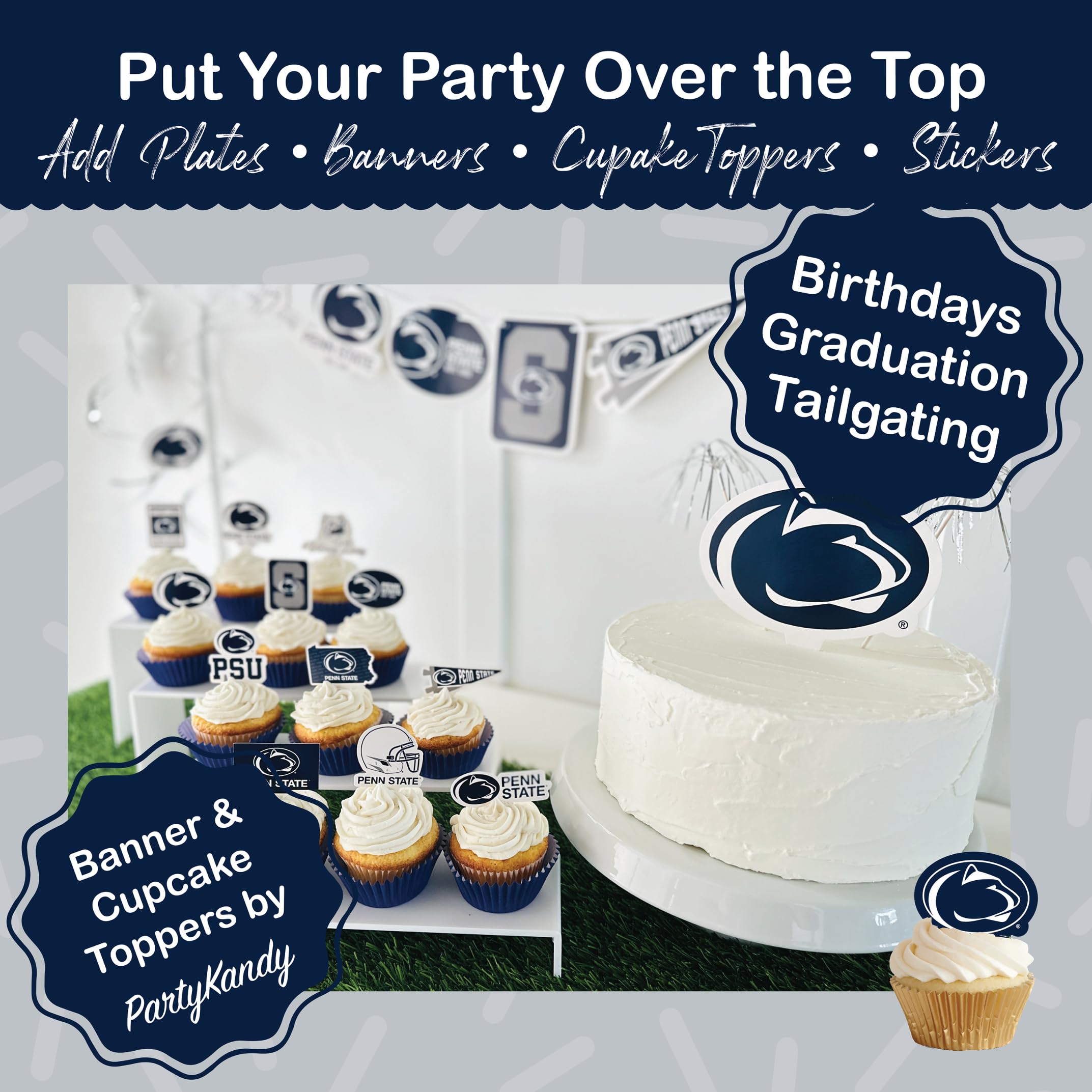 PartyKandy PSU napkins complement decor and quick cleanup