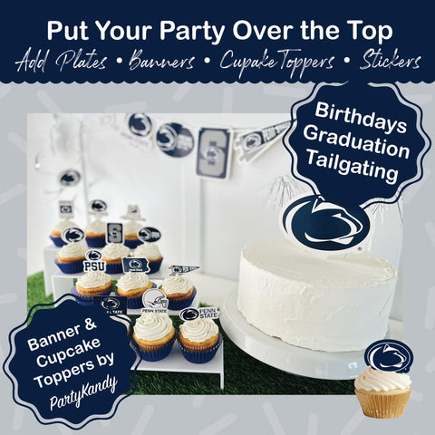 PartyKandy PSU napkins complement decor and quick cleanup