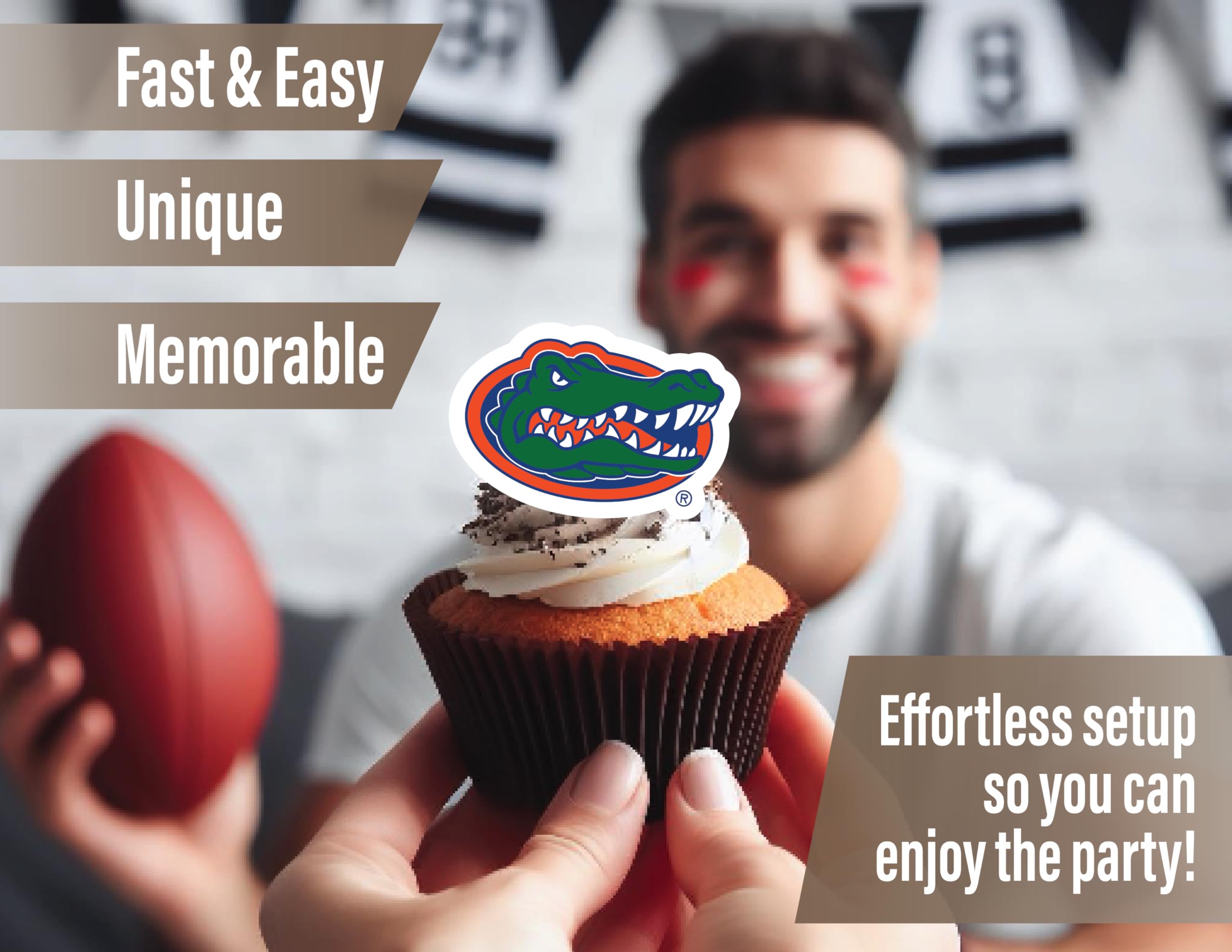 PartyKandy UF cupcake toppers add team spirit to treats