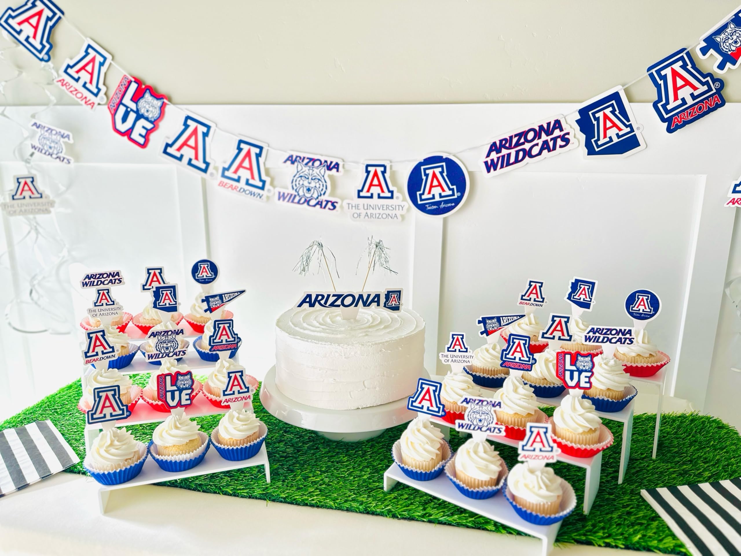 PartyKandy uofa cake topper adds Wildcats flair to graduation or birthday cake