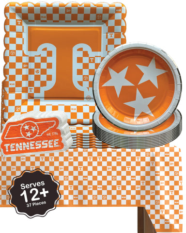 PartyKandy UT Vols tablecloth 9ft adds vibrant team colors to tailgate tables