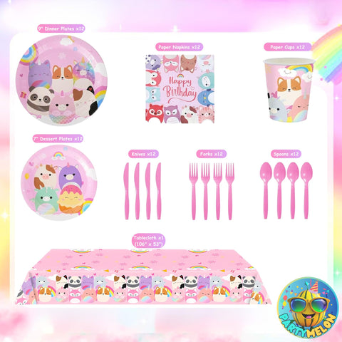 Partymelon cute animals tablecloth adds color and protects tables