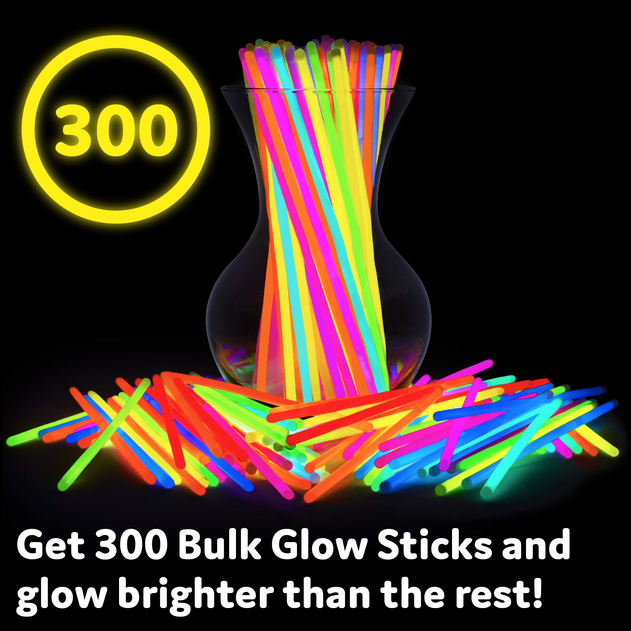 PartySticks waterproof floating glow sticks for pool parties and bath time.