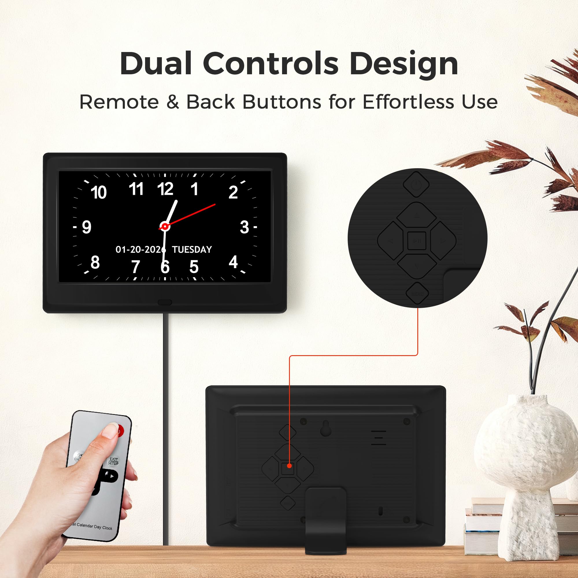 Pastigio auto dimming and DST adapt to room lighting