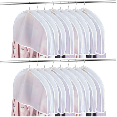 Patelai 24pc 2in gusseted shoulder covers shield hanging clothes from dust