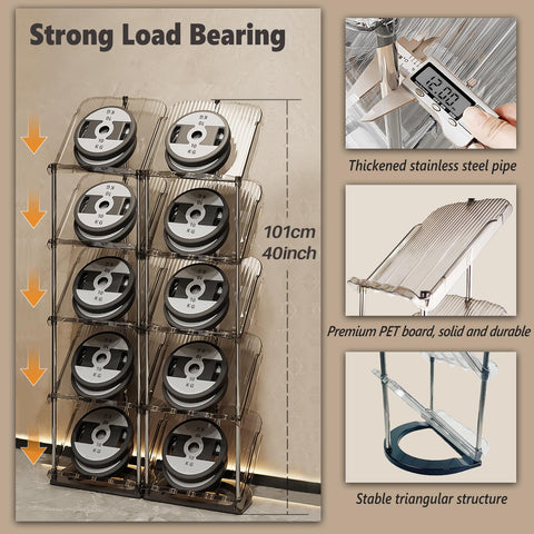 Patinao space-saving rack neatly organized in a living room corner