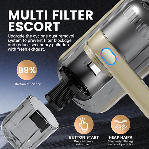 PATO Mattress Vacuum Cleaner high-frequency vibrations loosen dust for thorough cleaning