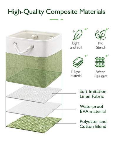 Patvingot cube bin with metal frame supports heavier items without sagging