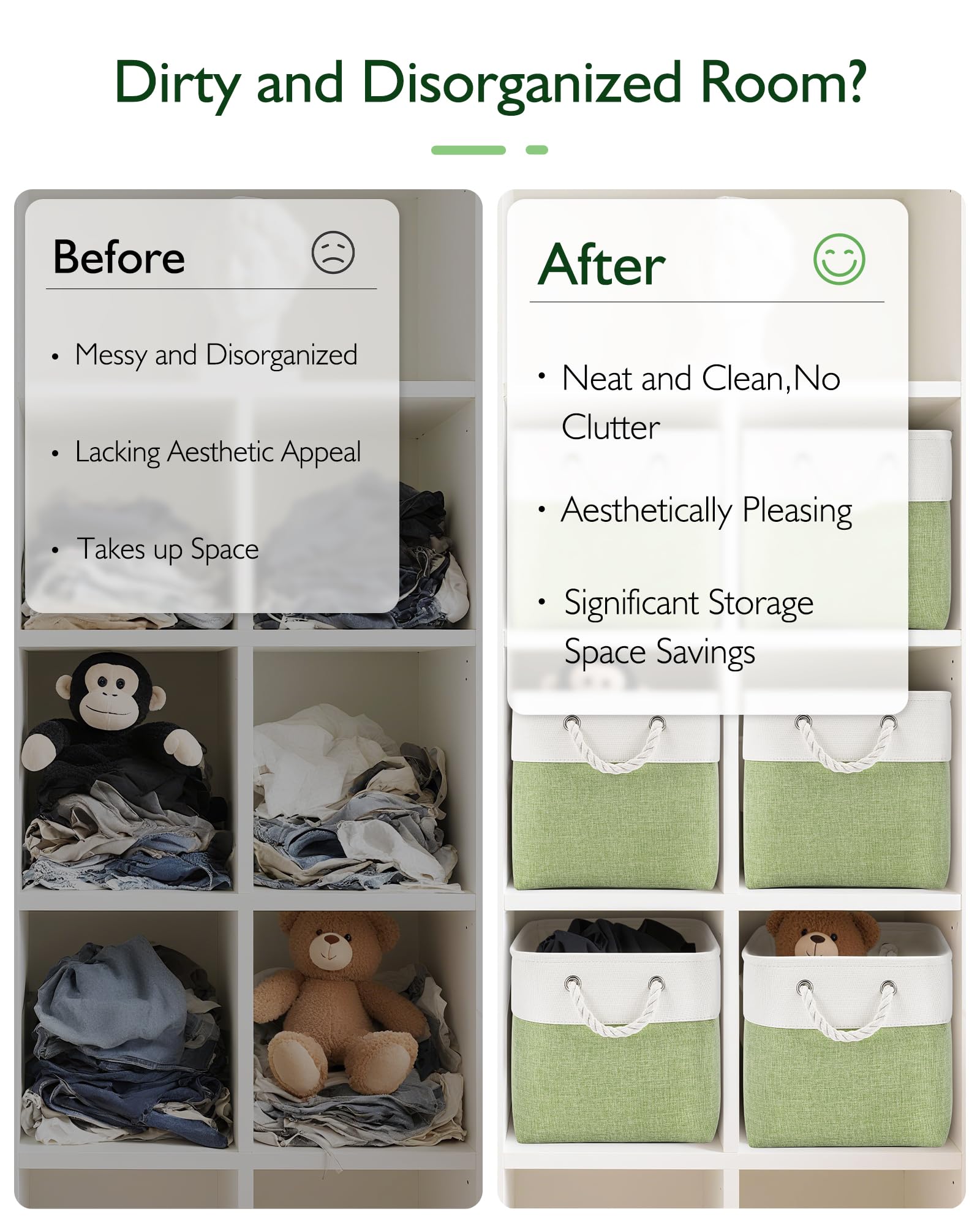 Patvingot cube bin used for towels or laundry in bedrooms and bathrooms