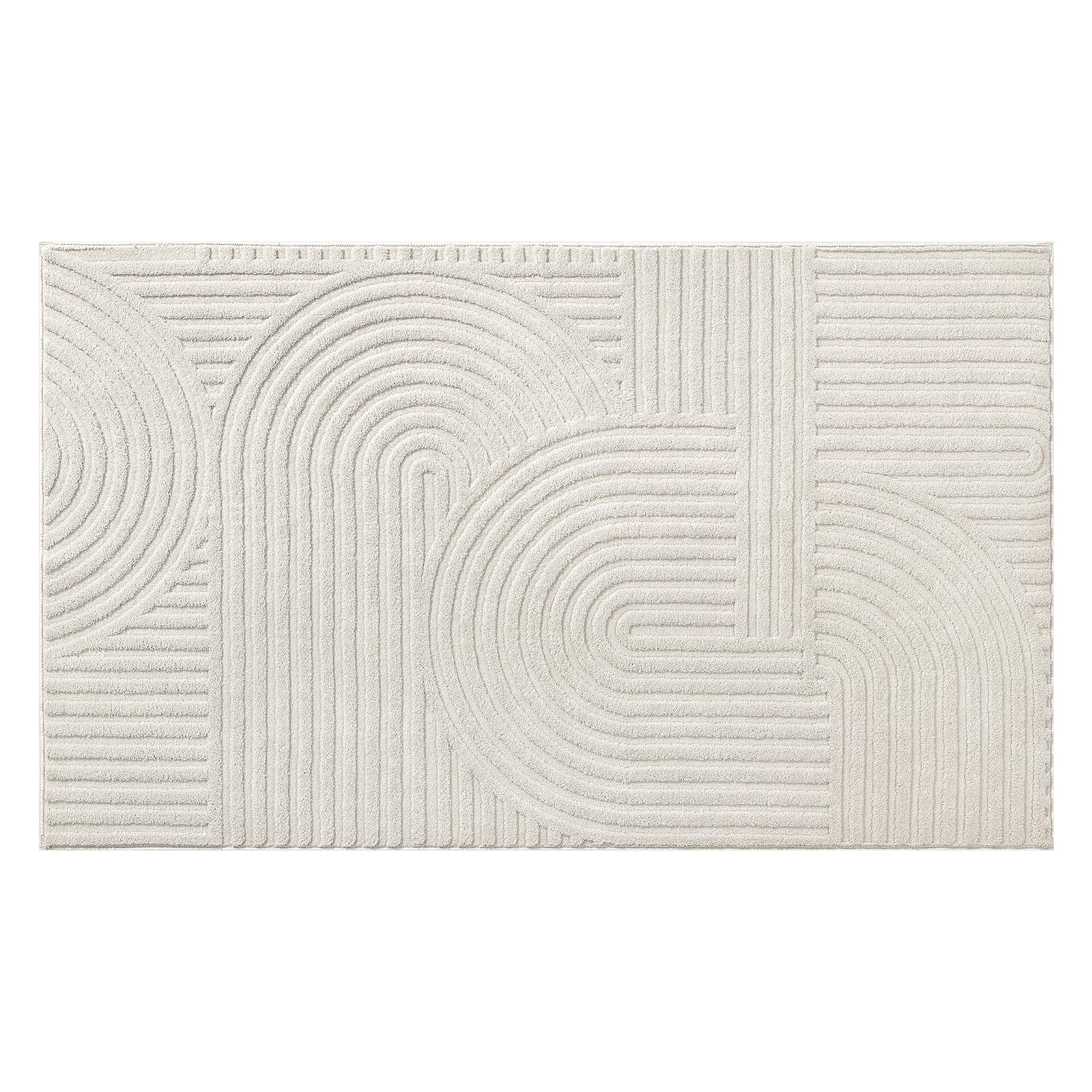 Pauwer 3x5 kids-pets-friendly-beige-rug supports family life.