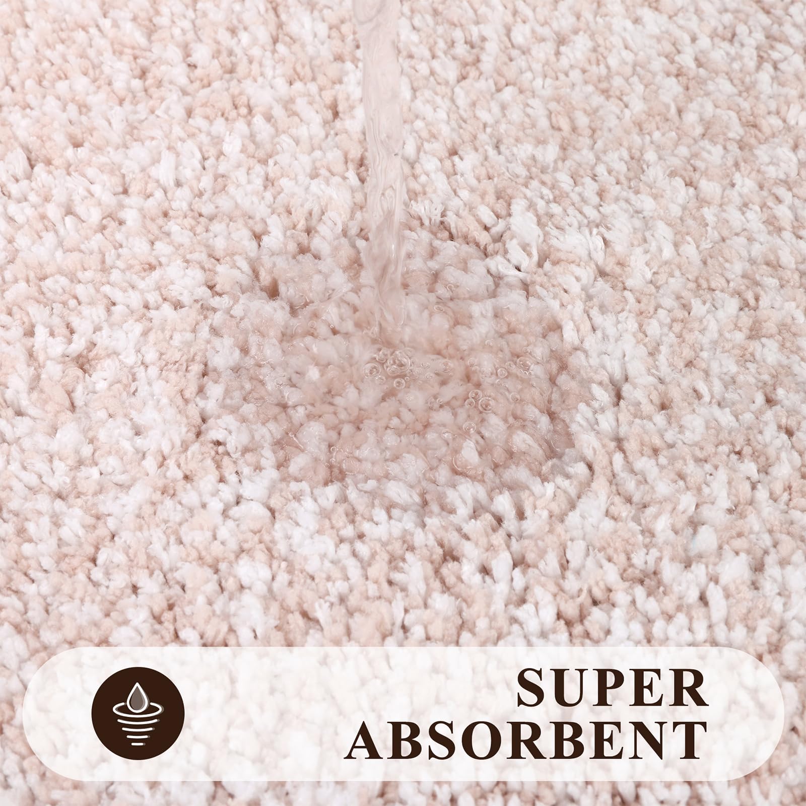 Pauwer absorbent microfiber bath rug 18x26 inches traps moisture efficiently