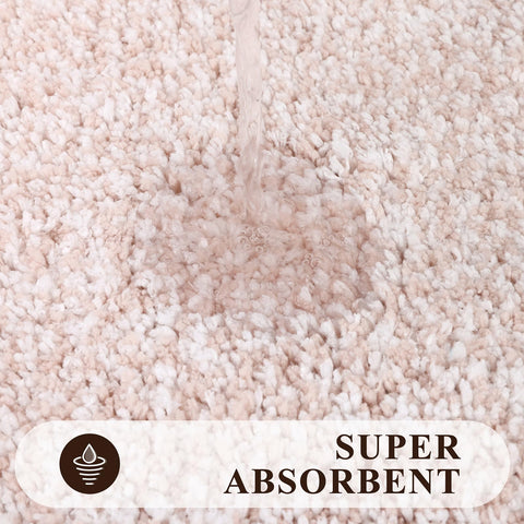 Pauwer absorbent microfiber bath rug 18x26 inches traps moisture efficiently