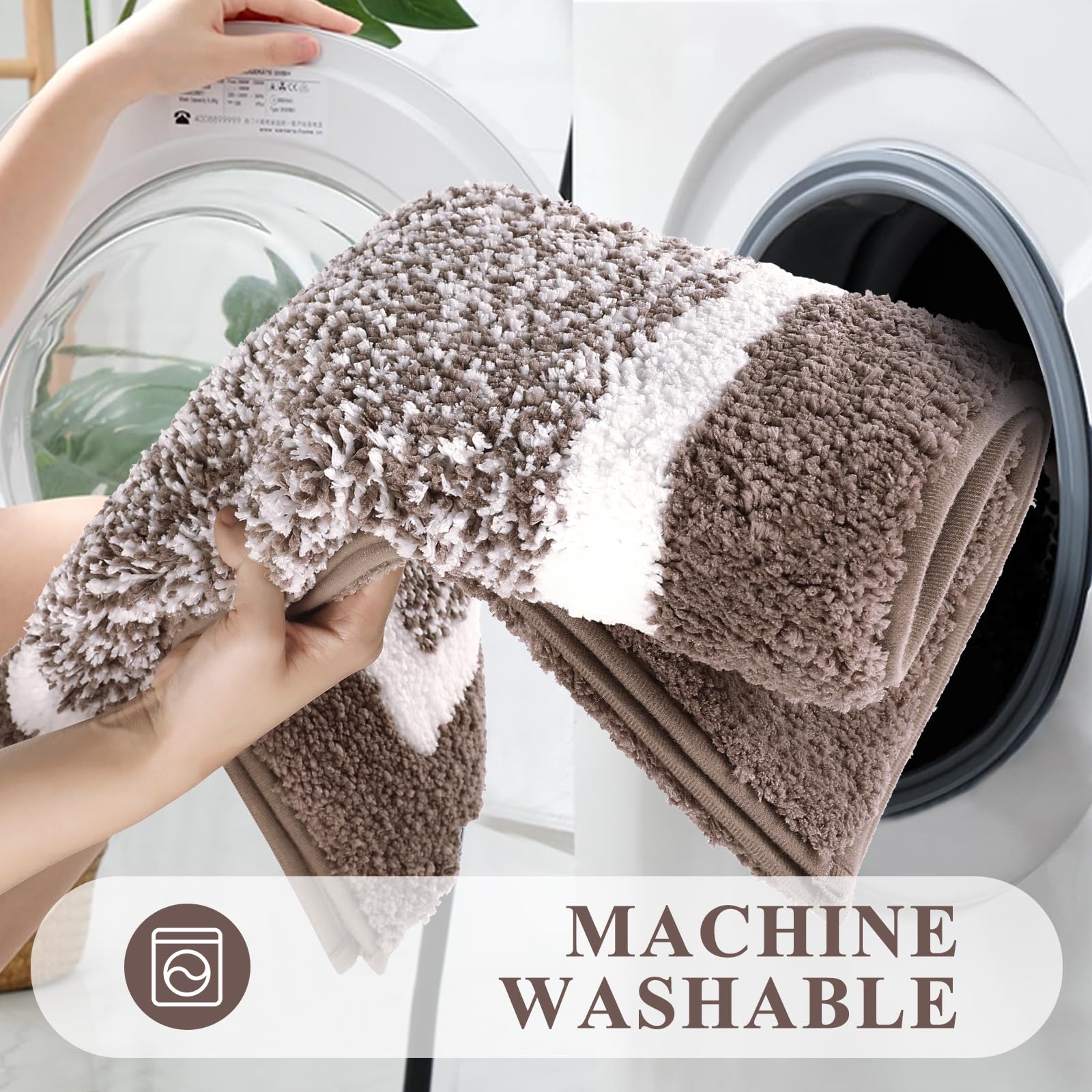 Pauwer bath mat 18x48 inches offers soft, absorbent coverage for larger areas.