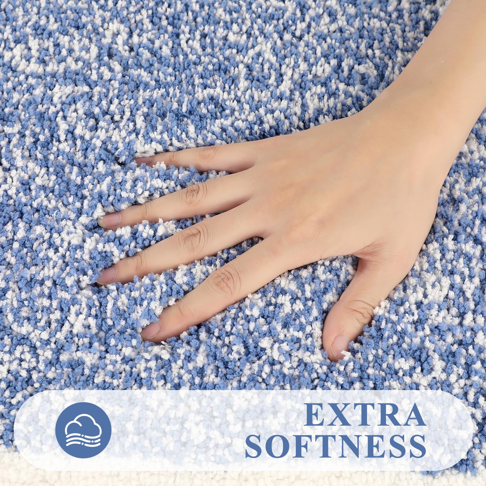Pauwer bath mats in microfiber deep-pile show high absorbency for quick drying