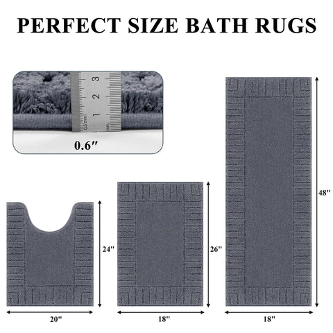 Pauwer absorbent microfiber bath mats quickly soak up moisture