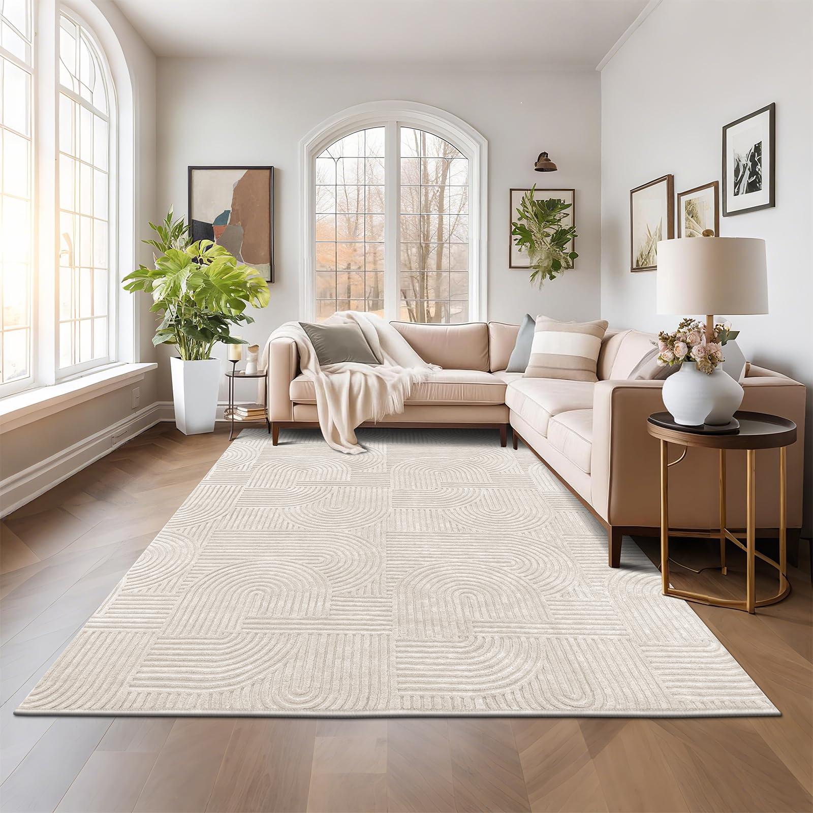 Pauwer washable dining room rug suitable for busy households.