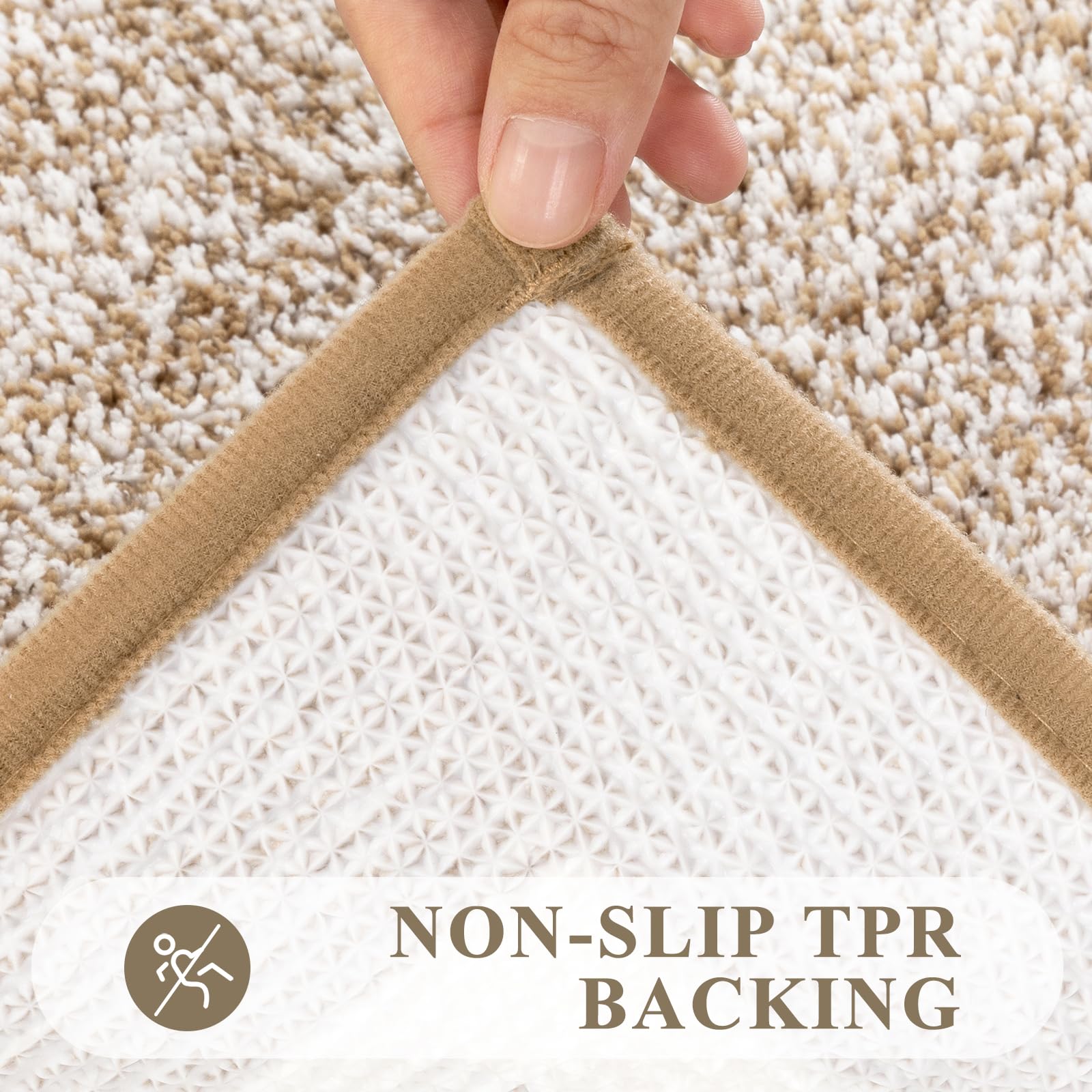 Pauwer machine-washable bath mats designed for easy care and frequent washing.