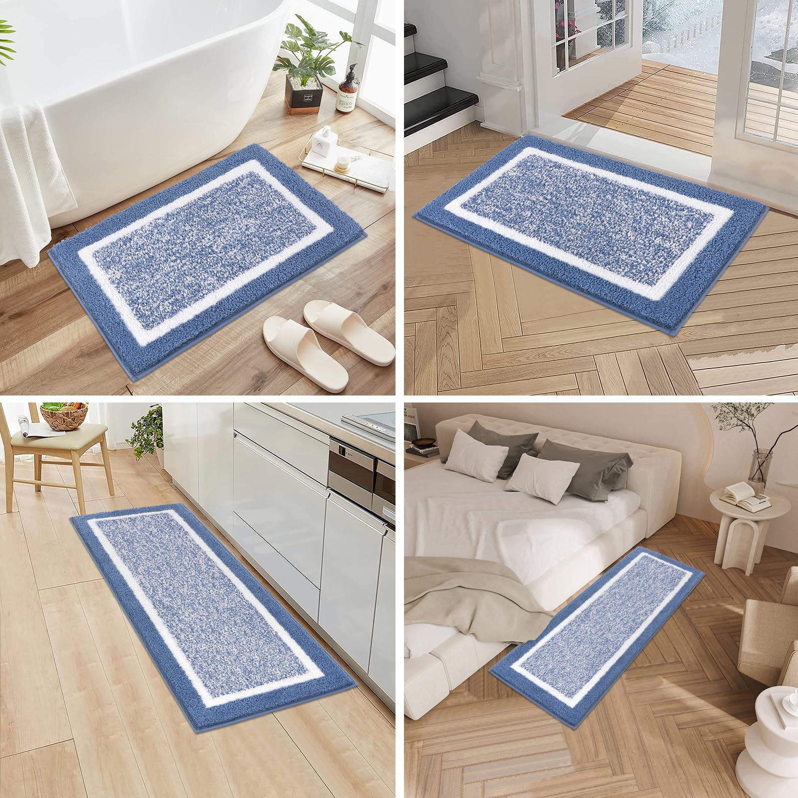 Pauwer machine-washable bath rugs remain fresh after frequent machine cycles
