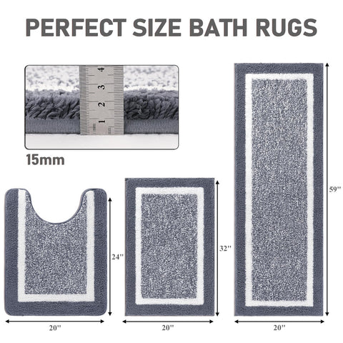 Pauwer machine washable bath rugs stay fresh after frequent cleanings.