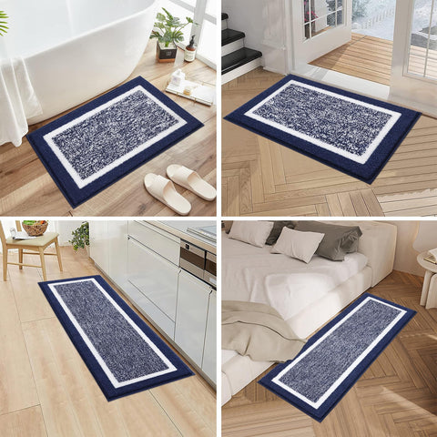 Pauwer machine washable bath rugs simplify cleaning while preserving softness