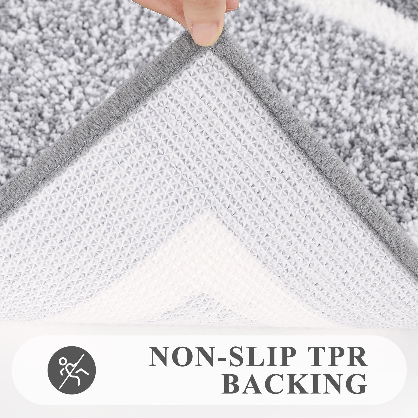 Pauwer microfiber soft bath mats provide gentle support after showers.