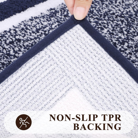 Pauwer microfiber bath rug texture shows ultra-soft underfoot feel