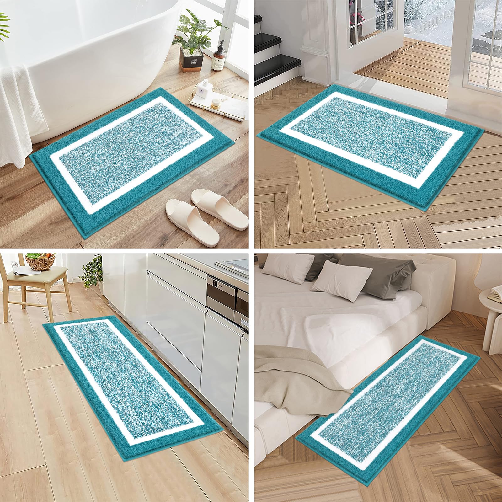 Pauwer multi-use bathroom mats suit bathrooms, bedrooms, and living areas.