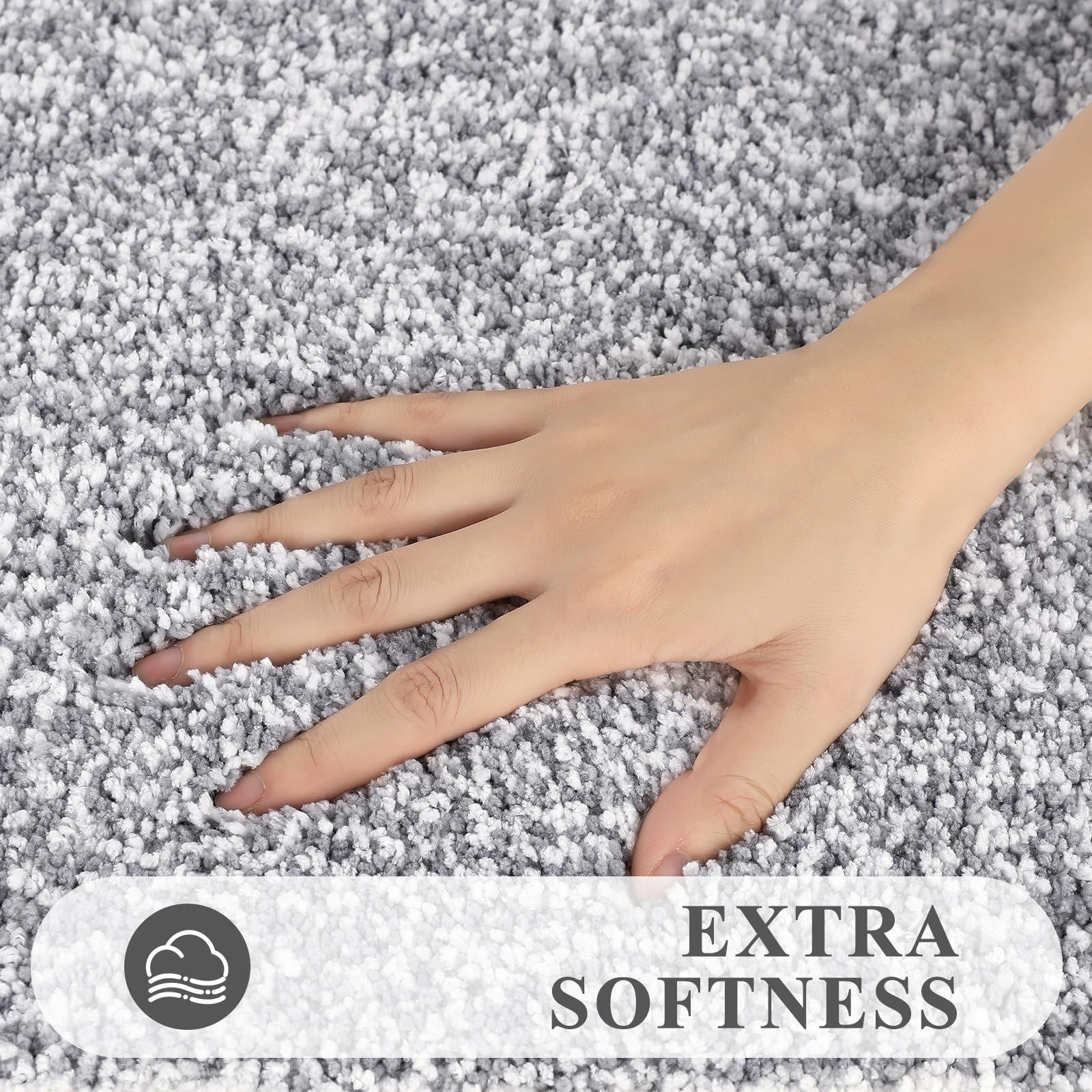 Pauwer non-slip bath mat with absorbent fibers keeps floors dry.