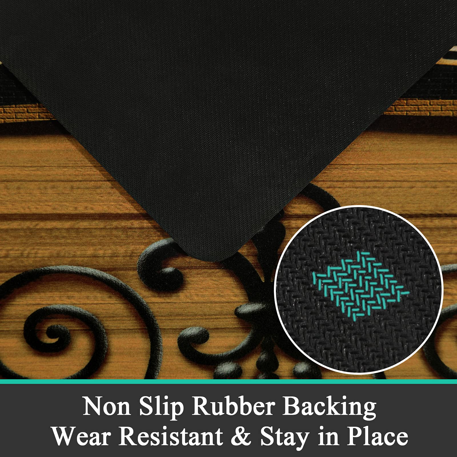 Pauwer waterproof surface rug for easy spill cleanup and stain resistance.