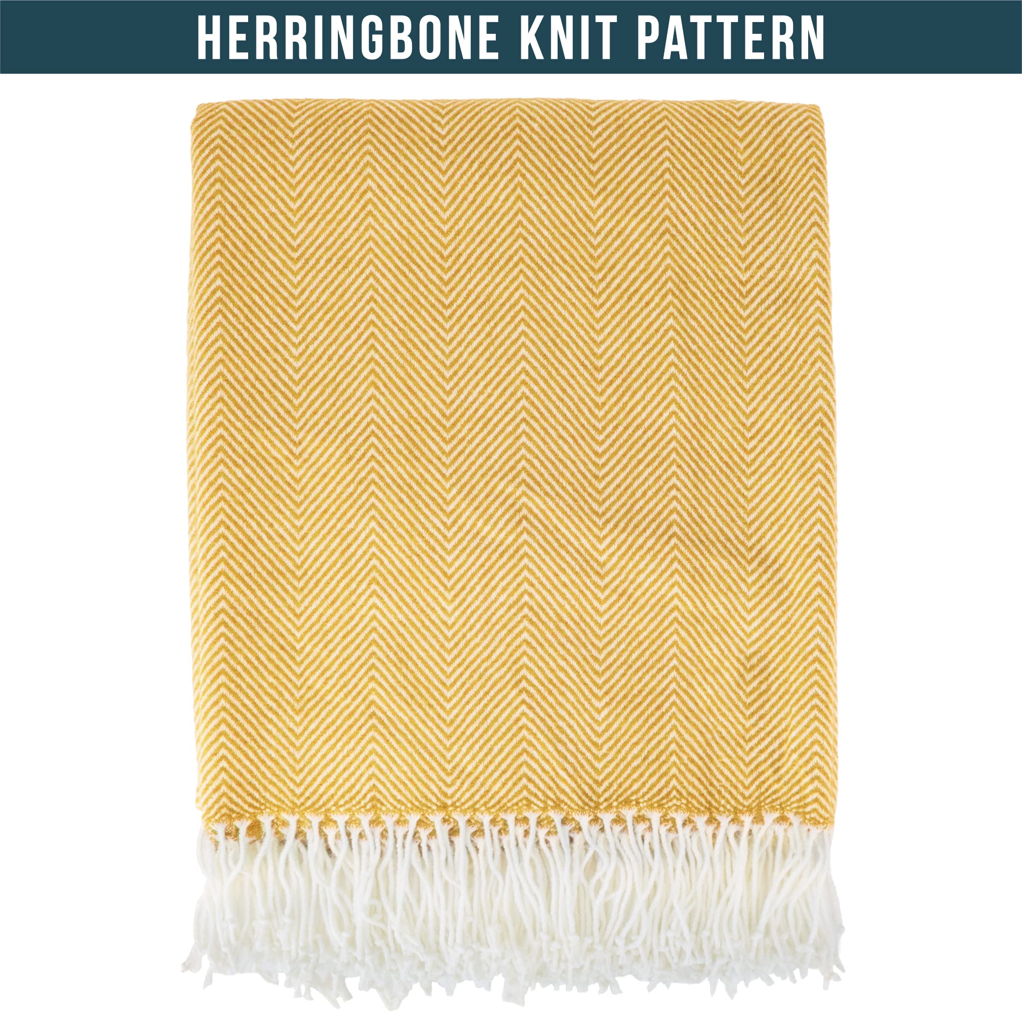 PAVILIA herringbone knit blanket showing chevron pattern for living room