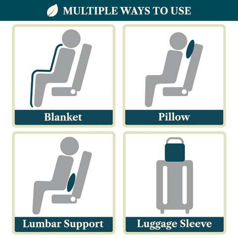 PAVILIA machine washable flight blanket softens with every wash.