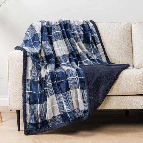 PAVILIA plush fleece with sherpa lining delivers warmth without bulk.
