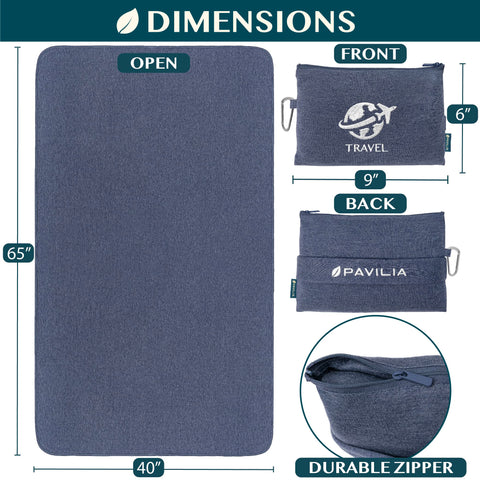 PAVILIA travel blanket easy care: wash cold and tumble dry low.
